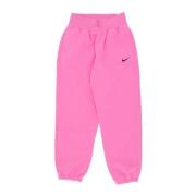 Phoenix Fleece High-Waisted Oversized Broek Nike , Pink , Dames