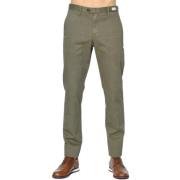 Geometrische Katoenen Chino Broek Tommy Hilfiger , Green , Heren