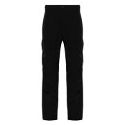 Zwarte Cargo Broek met Verstelbare Taille C.p. Company , Black , Heren