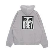 Ogen Icoon Lichtgewicht Hoodie Obey , Gray , Heren