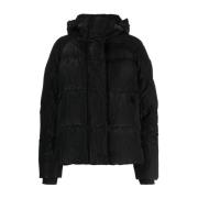 Zwarte Gewatteerde Donsjas met Reflecterende Details Canada Goose , Bl...