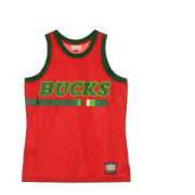 NBA Team Heritage Basketball Tank Top Mitchell & Ness , Red , Heren