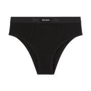 Zwart Logo Hoge Taille Ondergoed Palm Angels , Black , Dames