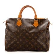 Pre-owned Coated canvas handbags Louis Vuitton Vintage , Brown , Dames