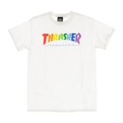 Regenboog Mag Tee Wit Heren T-shirt Thrasher , White , Heren