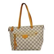 Pre-owned Canvas totes Louis Vuitton Vintage , White , Dames