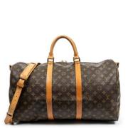 Pre-owned Coated canvas handbags Louis Vuitton Vintage , Brown , Dames