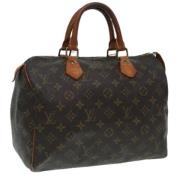 Pre-owned Canvas handbags Louis Vuitton Vintage , Brown , Dames