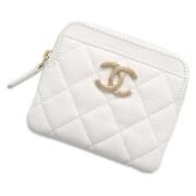 Pre-owned Leather home-office Chanel Vintage , White , Unisex