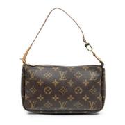 Pre-owned Canvas handbags Louis Vuitton Vintage , Brown , Dames