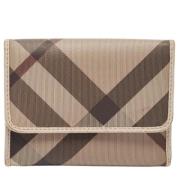 Pre-owned Leather wallets Burberry Vintage , Gray , Dames