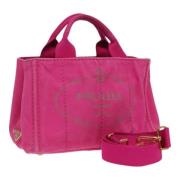 Pre-owned Canvas handbags Prada Vintage , Pink , Dames