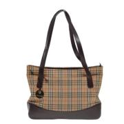 Pre-owned Canvas totes Burberry Vintage , Beige , Dames