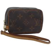 Pre-owned Canvas pouches Louis Vuitton Vintage , Brown , Dames