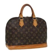 Pre-owned Canvas handbags Louis Vuitton Vintage , Brown , Dames