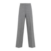 Roccia Melange Wide Leg Pants Fabiana Filippi , Gray , Dames