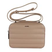 Gewatteerde Crossbodytas van Kunstleer Calvin Klein , Beige , Dames