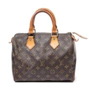 Pre-owned Coated canvas handbags Louis Vuitton Vintage , Brown , Dames