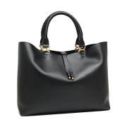 Stijlvolle Leren Tas voor Vrouwen Chloé , Black , Dames