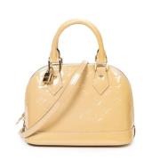 Pre-owned Leather handbags Louis Vuitton Vintage , Yellow , Dames