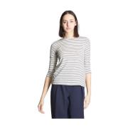 Casual T-shirt met Scalo Design Marella , Blue , Dames