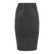 Jersey Full Rok in Kedrin Stijl Pinko , Black , Dames