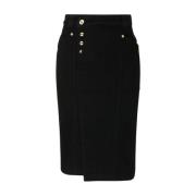 Zwarte Asymmetrische Pencil Rok Tom Ford , Black , Dames