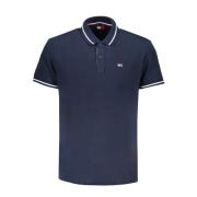 Blauw Polo Met Korte Mouwen Heren Tommy Hilfiger , Blue , Heren