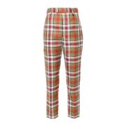 Rode Wollen Geruite Broek Slim Fit Vivienne Westwood , Multicolor , Da...