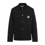 Zwarte Stijlvolle Herenjas Aw24 Carhartt Wip , Black , Heren