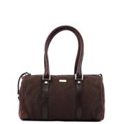 Pre-owned Cotton handbags Gucci Vintage , Brown , Dames