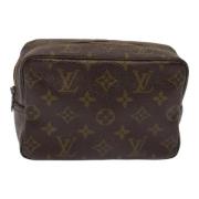 Pre-owned Canvas pouches Louis Vuitton Vintage , Brown , Dames