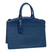 Pre-owned Leather handbags Louis Vuitton Vintage , Blue , Dames