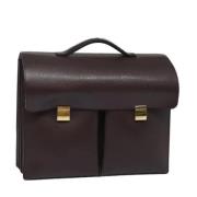 Pre-owned Leather briefcases Louis Vuitton Vintage , Brown , Dames