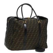 Pre-owned Canvas travel-bags Fendi Vintage , Brown , Dames