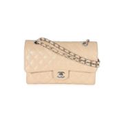 Pre-owned Leather chanel-bags Chanel Vintage , Beige , Dames