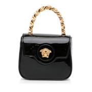 Pre-owned Leather handbags Versace Pre-owned , Black , Dames