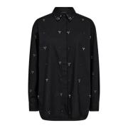 Zwarte Shirt Vatan 204966 Stijlvol Patroon Copenhagen Muse , Black , D...