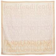 Pre-owned Cotton scarves Fendi Vintage , Beige , Dames