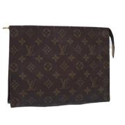 Pre-owned Canvas pouches Louis Vuitton Vintage , Brown , Dames