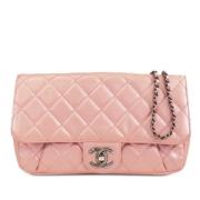 Pre-owned Leather shoulder-bags Chanel Vintage , Pink , Dames