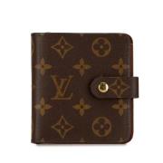 Pre-owned Plastic wallets Louis Vuitton Vintage , Brown , Dames