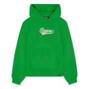 Hoodie met gewassen print Barrow , Green , Unisex