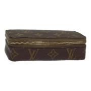 Pre-owned Canvas pouches Louis Vuitton Vintage , Brown , Dames