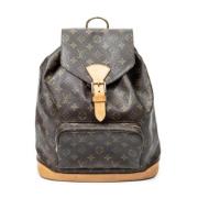 Pre-owned Canvas backpacks Louis Vuitton Vintage , Brown , Dames