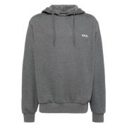 Katoenen Hoodie A.p.c. , Gray , Heren