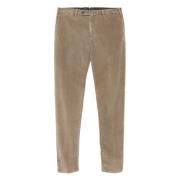 Corduroy broek met zij- en achterzakken PT Torino , Brown , Heren