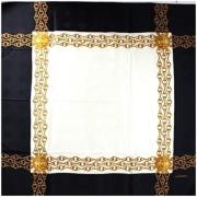 Pre-owned Silk scarves Chanel Vintage , Black , Unisex