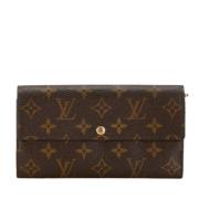 Pre-owned Plastic wallets Louis Vuitton Vintage , Brown , Dames