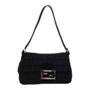 Pre-owned Canvas fendi-bags Fendi Vintage , Black , Dames